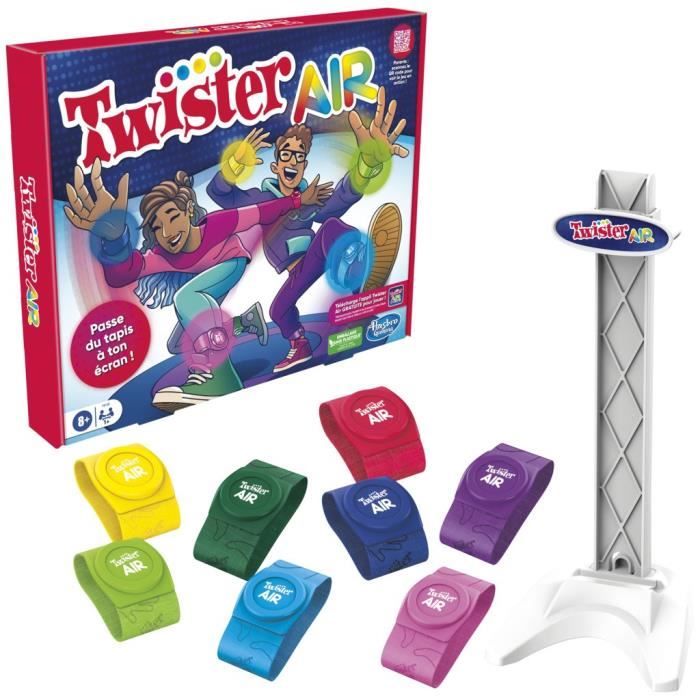 Twister Air, jeu Twister avec appli RA, se connecte aux smartphones et tablettes, jeux actifs de groupe, des 8†ans