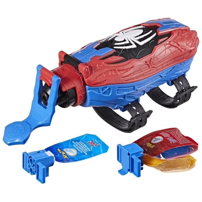 Lance-toile ultime Spider-Man blaster 2-en-1, jouet de déguisement Spider-Man, des 5 ans, Marvel Spider-Man Real Webs