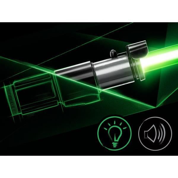 Sabre Laser Èlectroniquede Yoda Premium Force FX Elite, Article de Cosplay pour Adultes, Star Wars The Black Series