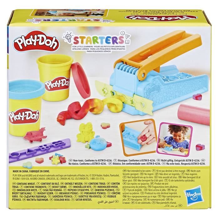 Play-Doh Coffret Starters Le Serpentin, Pâte a Modeler 3 pots et 10 formes amusantes, Activité créative pour enfants des 3 ans