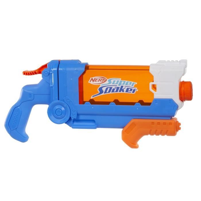 Nerf Super Soaker Flip Fill, Pistolet ŕ eau avec 4 styles de jet, remplissage rapide, capacité de 887 mL d'eau, jouets dčs 6 ans