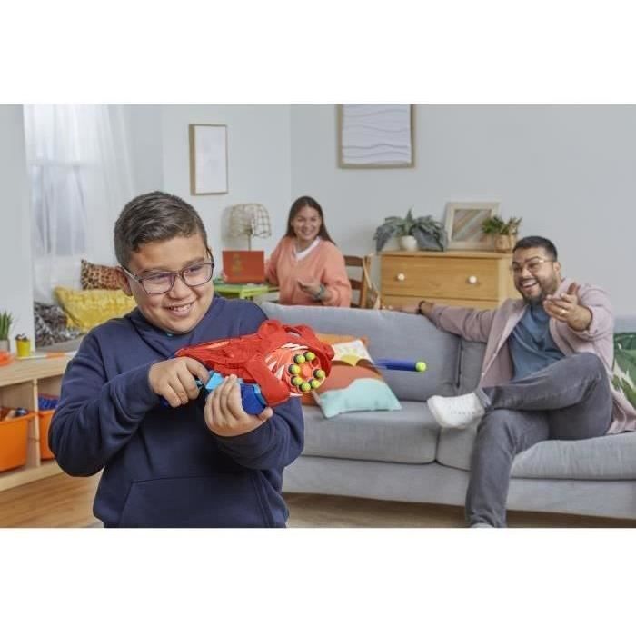 Nerf Junior Wild Lionfury, blaster a fléchettes, 16 fléchettes Nerf Elite, a partir de 6 ans