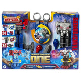 Pack de 2†figurines Optimus Prime (Orion Pax) et Megatron (D-16) de 11†cm, jouets des 6†ans, Transformers One Robot Battlers