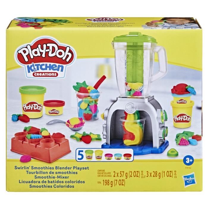 Play-Doh, Tourbillon de smoothies, jouet de cuisine factice avec pâte a modeler, loisirs créatifs pour enfants, Des 3 ans