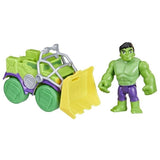 Spidey Coffret Camion dÈmolisseur Hulk, vÈhicule avec figurine de 10†cm, jouets des 3†ans, Spidey et ses Amis Extraordinaires