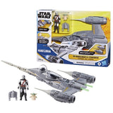 Vaisseau The Mandalorian's N-1 Starfighter, figurines Grogu et Mandalorien de 10†cm, jouet pour enfant des 4†ans, Star Wars Epic Her