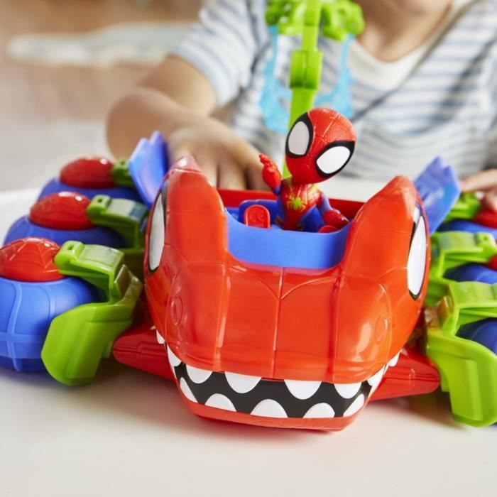 Spidey Véhicule Dino-Webs avec jouets Spider-Man, a partir de 3 ans, Spidey et ses Amis Extraordinaires