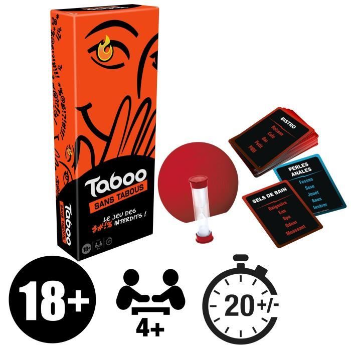 Taboo sans tabous, jeu de sociÈtÈ adulte, le jeu des mots interdits, a partir de 18 ans