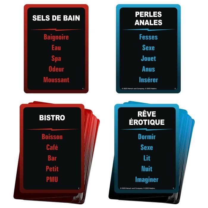 Taboo sans tabous, jeu de société adulte, le jeu des mots interdits, a partir de 18 ans