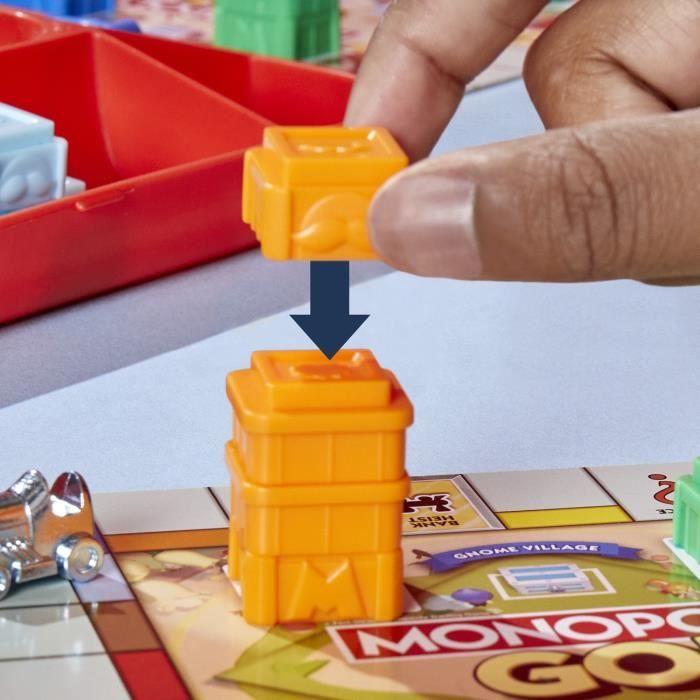 Monopoly GO!, Jeu de sociÈtÈ, Jeu de plateau familial, DurÈe 15 min, InspirÈ du jeu mobile, a partir de 8 ans