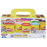 Play-Doh 20 Pots P‚te a modeler, Super couleurs, 84 g chacun