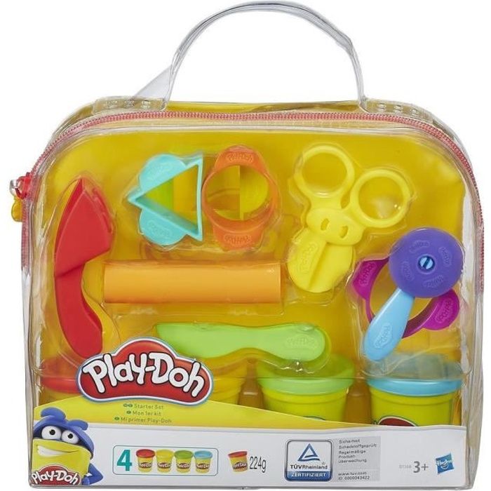 Play-Doh Mon Premier Kit avec 4 Pots - Kit de pâte a modeler - Pour Enfant des 3 ans