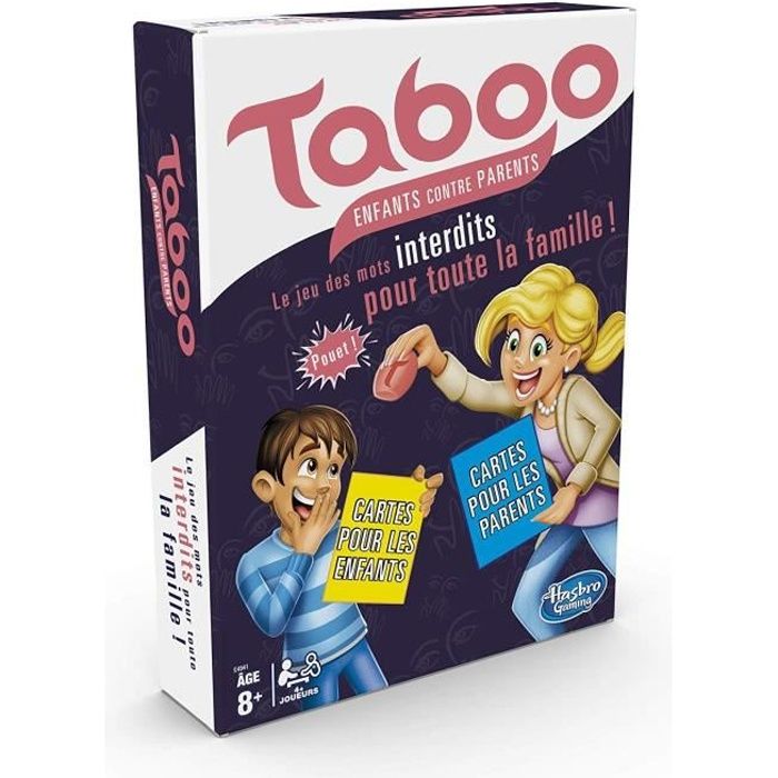 TABOO Kids vs. Parents, Puzzle Board Game, Family Board Game French Version