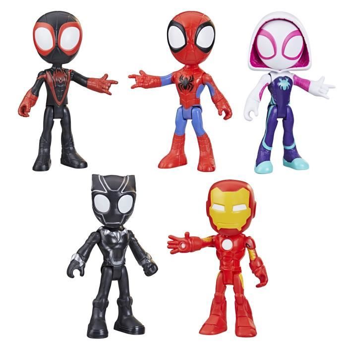 Spidey pack 5 figurines Hero collection, children's toy, Spidey and his Extraordinary Friends, From 3 years old