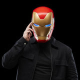 Casque Èlectronique Iron Man, avec effets lumineux, jouet de cosplay premium de collection pour adultes, Marvel Legends Series