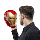 Casque Èlectronique Iron Man, avec effets lumineux, jouet de cosplay premium de collection pour adultes, Marvel Legends Series
