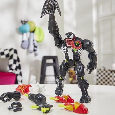 MixMashers Venom Deluxe, figurine 12 cm personnalisable a mélanger et combiner avec accessoires, Marvel, des 4 ans