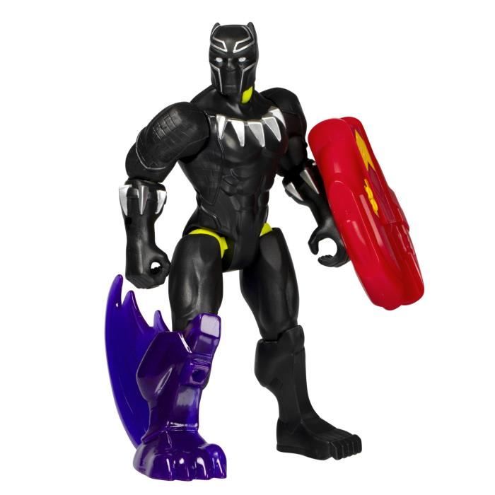 MixMashers Black Panther, figurine 12 cm personnalisable a mélanger et combiner avec accessoires, Marvel, des 4 ans
