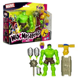 MixMashers Hulk Deluxe, figurine 12 cm personnalisable a mélanger et combiner avec accessoires, Marvel, des 4 ans
