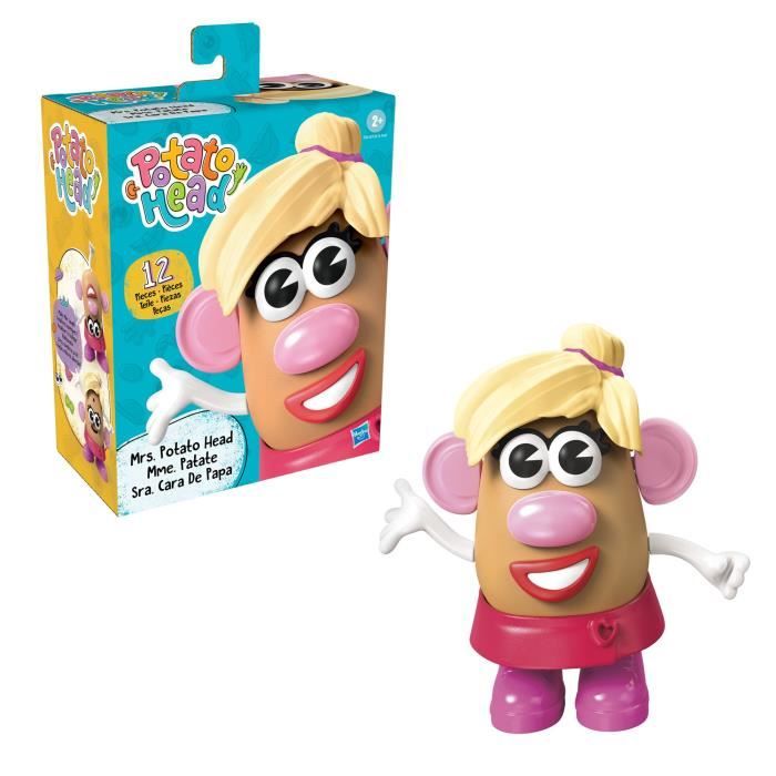 Figruine Madame Patate, 12 pieces a mélanger et a combiner , Mr. Potato Head Playskool Potato Head, Des 2 ans