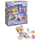 Baby Alive, Harper Hugs Marche a 4 pattes, poupée électronique de 27  cm marchant a 4 pattes, cheveux blonds, a partir de 3 ans