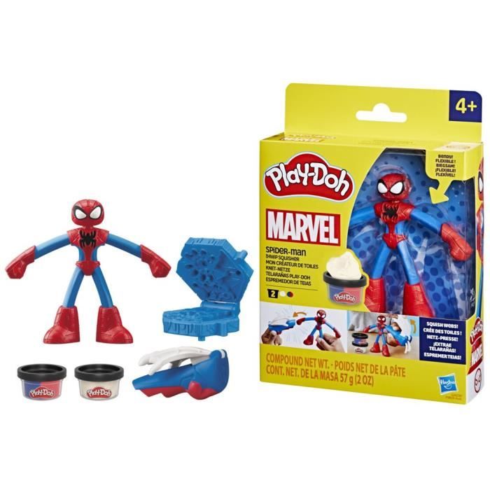 Play-Doh Spider-Man, My Web Creator box with flexible figure and modeling clay, from 4 years old, Marvel