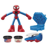 Play-Doh Spider-Man, coffret Mon créateur de toiles avec figurine flexible et pâte a modeler, des 4 ans, Marvel