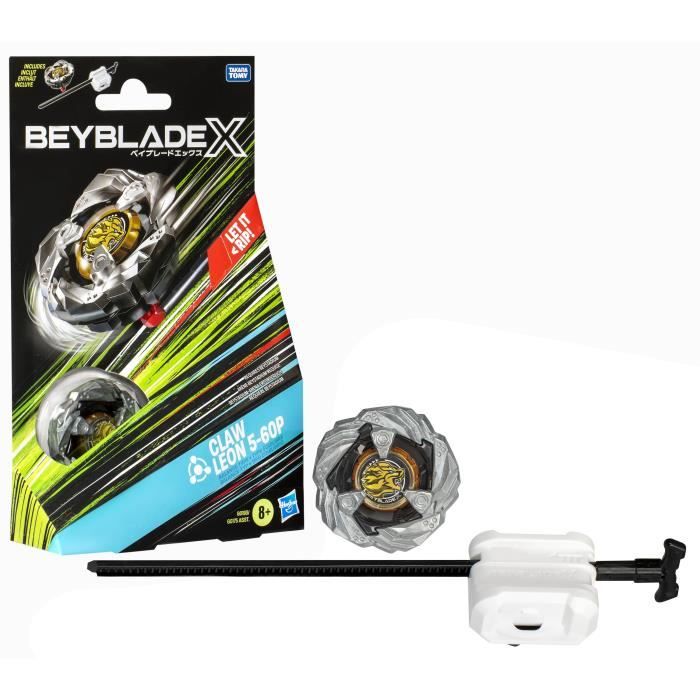 Beyblade X Toupie Claw Leon 5-60P Starter Pack, avec toupie de compétition et lanceur, Des 8 ans