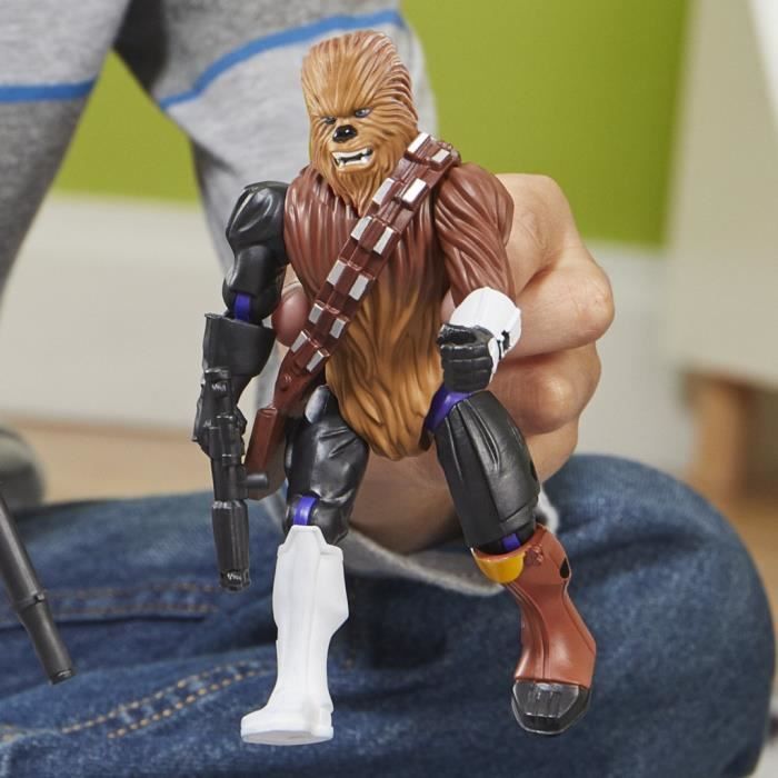 MixMashers Chewbacca, figurine 12 cm personnalisable a mélanger et combiner avec accessoires, Star Wars, des 4 ans