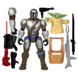 MixMashers Mandalorien et Grogu, figurine deluxe personnalisable a mélanger et combiner avec accessoires, Star Wars, Des 4 ans