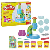 Play-Doh Mon petit microscope, pâte a modeler, 9 accessoires et 5 couleurs, loisirs créatifs, Classique, des 3 ans