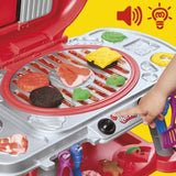 PlayDoh Délices grillés BBQ factice, coffret de pâte a modeler avec sons et lumieres, 17 accessoires, loisirs créatifs, des 3 ans