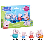Peppa Pig Peppa et sa famille de 5, coffret de figurines, jouets préscolaires pour filles et garçons, des 3 ans