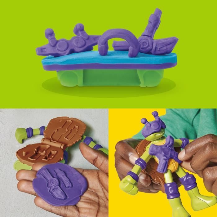 Play-Doh Les Tortues Ninja Station de mutation, coffret de pâte a modeler, loisirs créatifs pour enfants, des 4 ans
