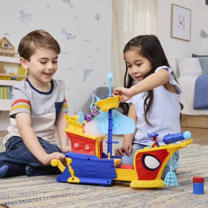 Bateau de pirates Spidey Bulles et toiles Water-Webs, Marvel Spidey et ses Amis Extraordinaires, des 4 ans