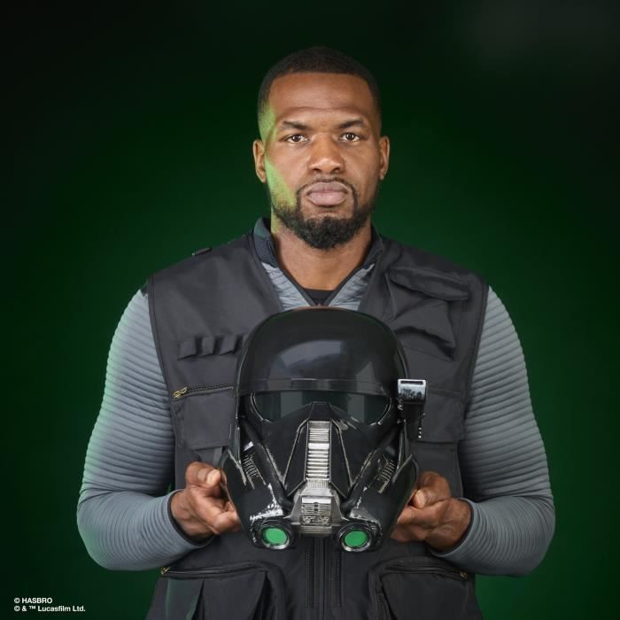 Casque Death Trooper impérial électronique premium, avec LED avancés, article de cosplay, Des 14 ans, Star Wars The Black Series