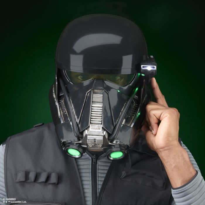 Casque Death Trooper impérial électronique premium, avec LED avancés, article de cosplay, Des 14 ans, Star Wars The Black Series