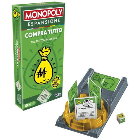 Monopoly Extension Tout est a vendre, rend le jeu Monopoly classique plus amusant et plus rapide, jeux de plateau, 2 a 6 joueurs, 40