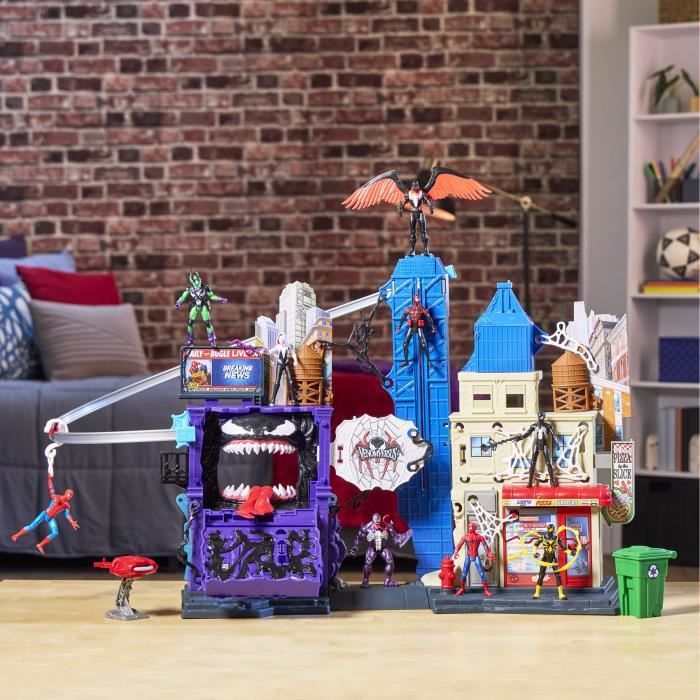 Spiderman La ville des lanceurs de toiles, coffret pour enfants, Marvel Spider-Man VenomVersus, des 4 ans