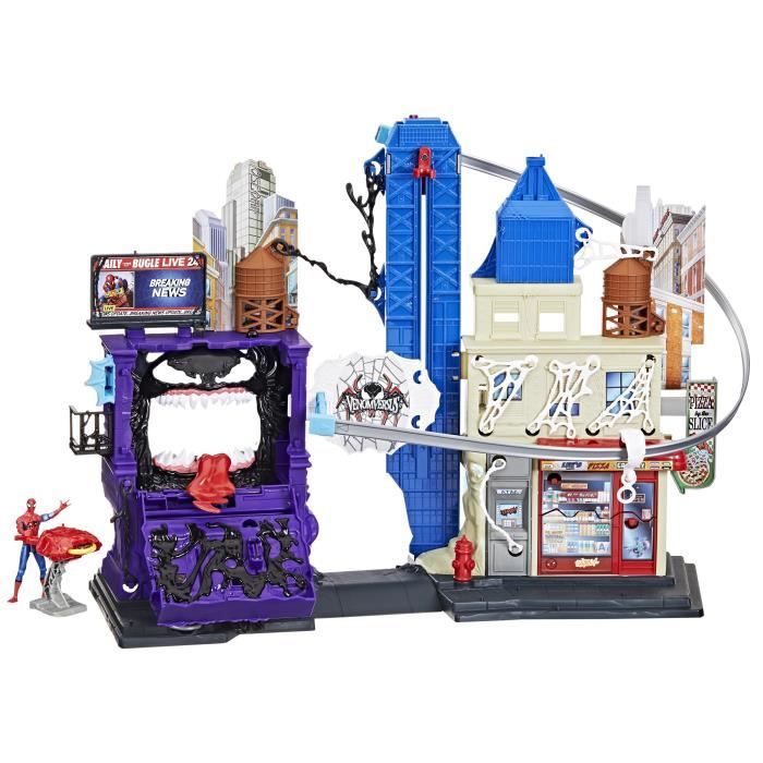 Spiderman La ville des lanceurs de toiles, coffret pour enfants, Marvel Spider-Man VenomVersus, des 4 ans