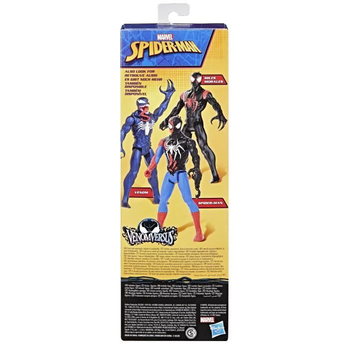 Figurine Venom 30 cm, Titan Hero Series, Marvel Spider-Man VenomVersus, des 4 ans