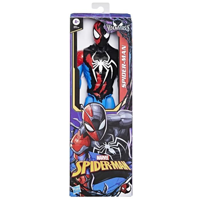 Figurine Spider-Man VenomVersus de 30 cm, Titan Hero Series, Marvel Spider-Man VenomVersus, des 4 ans