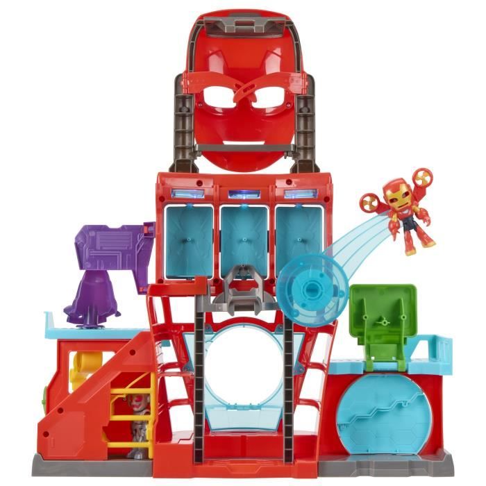 QG d'Iron Man, coffret électronique pour enfant, Marvel Iron Man and his Awesome Friends, des 4 ans