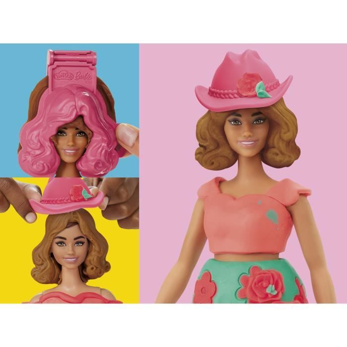 Play-Doh Barbie Fleurons et franges, coffret de pâte a modeler