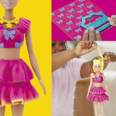 Play-Doh Barbie Dentelles et noeuds, coffret de pâte a modeler