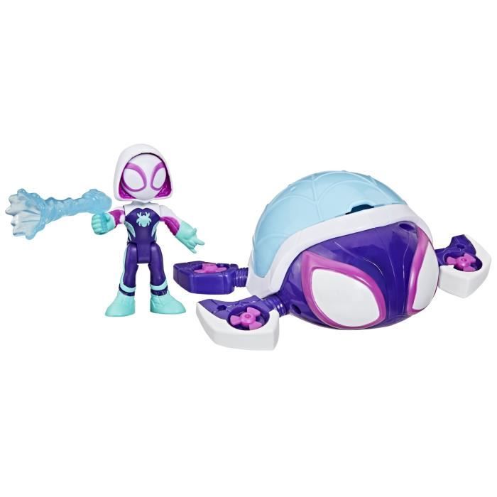 Spidey Ghost-Spider Tortue fantôme Water-Webs, Figurine et véhicule, Marvel Spidey et ses Amis Extraordinaires, Des 4 ans