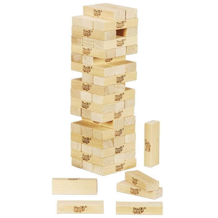Jenga, Jeu de société d'ambiance, Jeu avec dé numérique, Hasbro Games, Des 8 ans