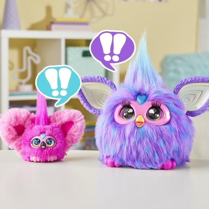 Furby Furblets Flo-Flo, Mini peluche électronique pour filles et garçons, plus de 45 sons, a partir de 6 ans, Hasbro