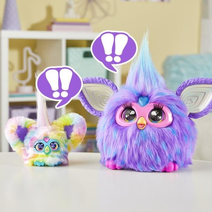 Furby Furblets Zee-Bah, Mini peluche électronique pour filles et garçons, plus de 45 sons, a partir de 6 ans, série 4, Hasbro
