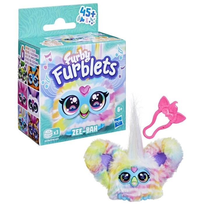 Furby Furblets Zee-Bah, Mini peluche électronique pour filles et garçons, plus de 45 sons, a partir de 6 ans, série 4, Hasbro